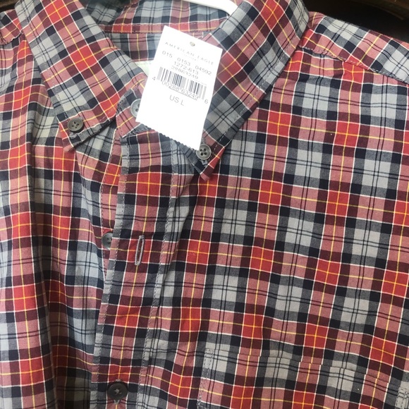 Two new with tags American Eagle Men’s button up - Picture 3 of 5